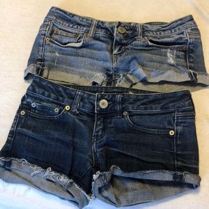 American eagle stretch jean shorts